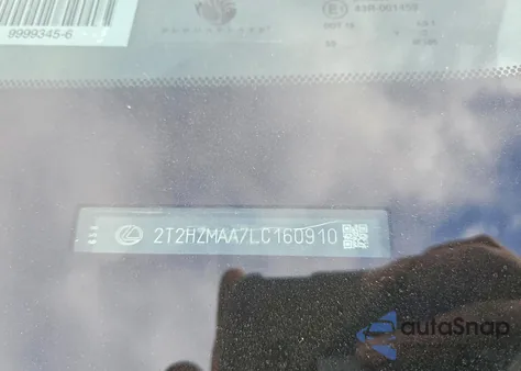 2020 Lexus Rx 350 z USA, uszkodzony, nr VIN 2T2HZMAA7LC160910